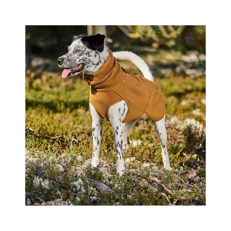 Wärmende Hundejacke Warming Midlayer von Hurtta | Super bequem & recyceltes Material | Desert
