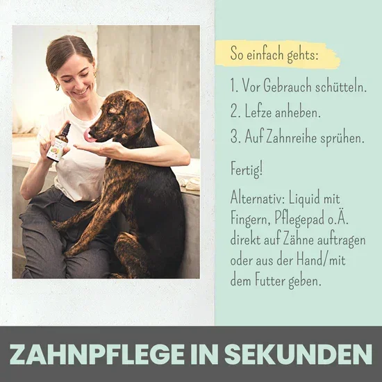 Natürliches Noms+ Dentalspray bei Zahnstein uvm. | Hoch-effektive Pflanzenextrakte | Für Hunde & Katzen | 100% vegan & tierleidfrei