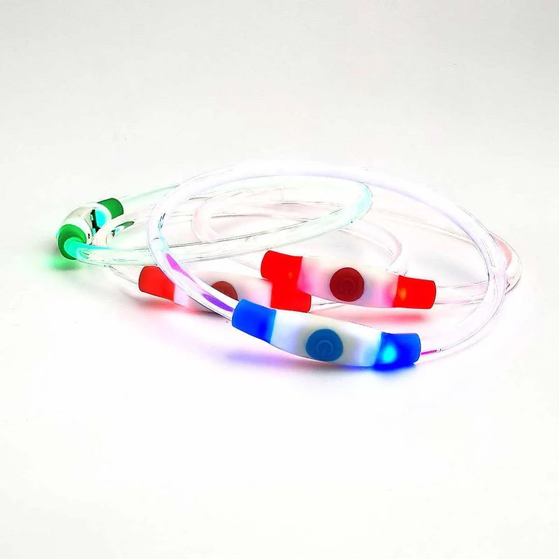 LED-Leuchthalsband / Leuchtring für Hunde