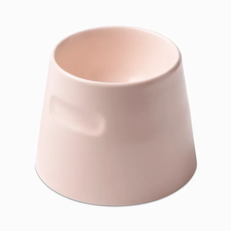 Ergonomischer Katzennapf "Tower" von HOOPO® | 100% Porzellan | 300 ml | Rosa
