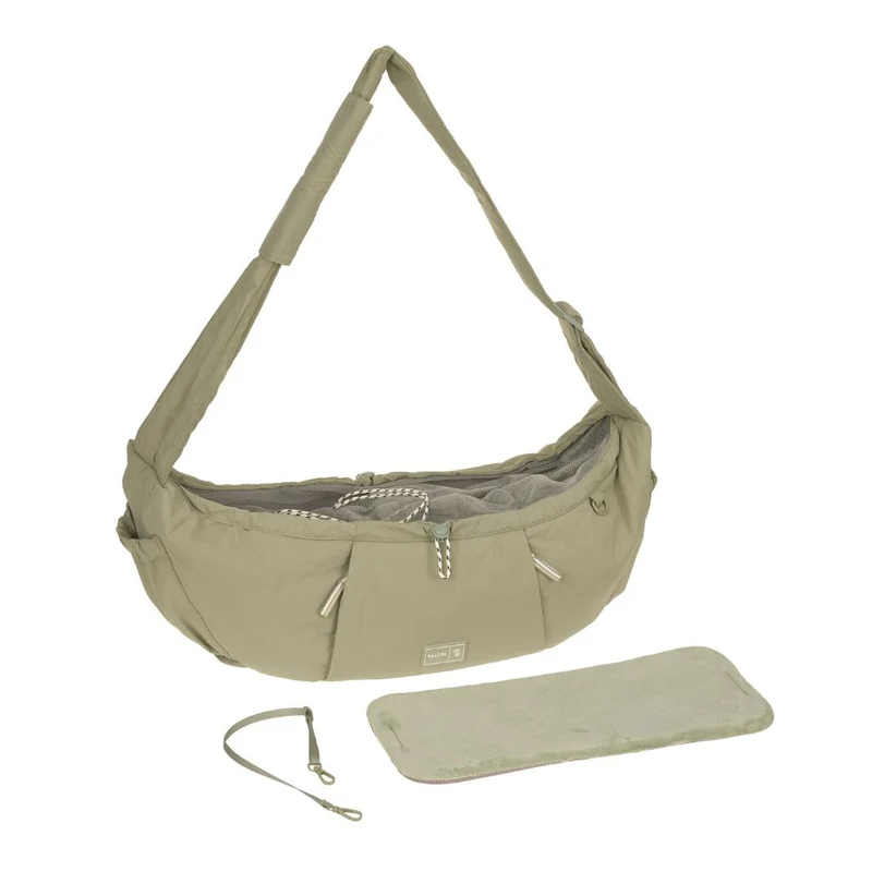 Hundetragetasche Bara Crinkled Pale Olive