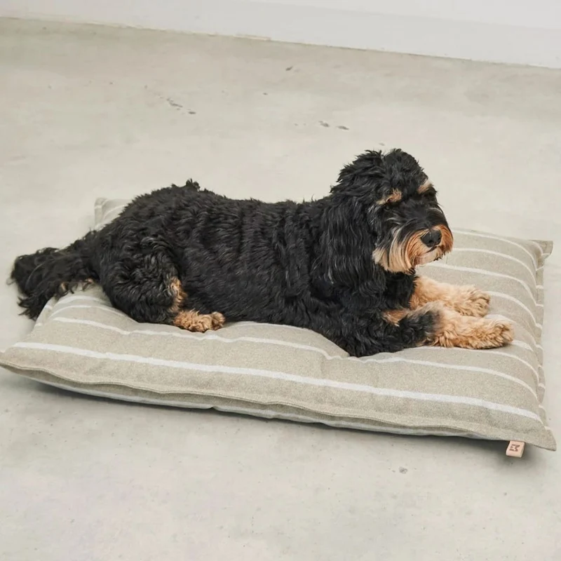 Riga Hundekissen Slim Sand/Greige