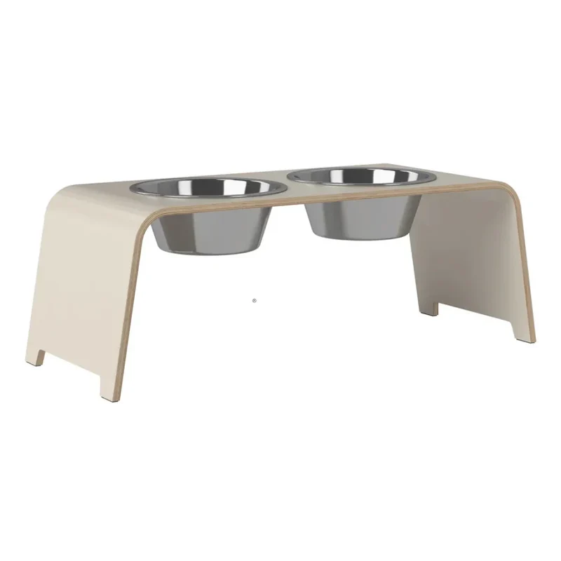 Futterstation dogBar® für Hunde | Edelstahl | Cashmere grey | Neu: 6 Größen