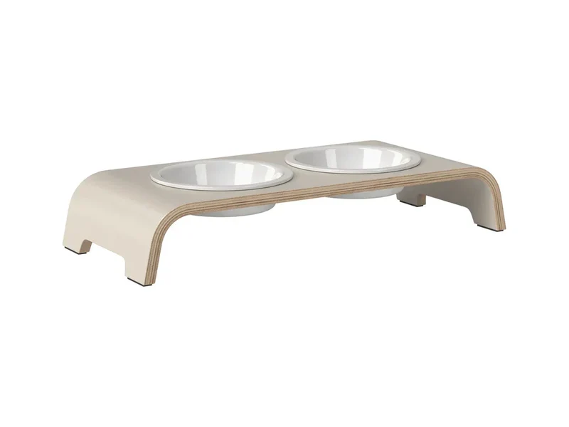 Futterstation dogBar® für Hunde | Porzellan | Cashmere grey | NEU: 6 Größen