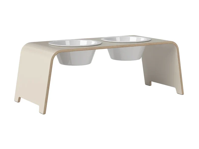 Futterstation dogBar® für Hunde | Porzellan | Cashmere grey | NEU: 6 Größen