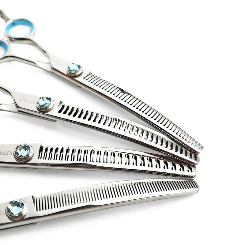 IceBlue™ | 7.0" Professional Curved Shears Set | Left-Handed
