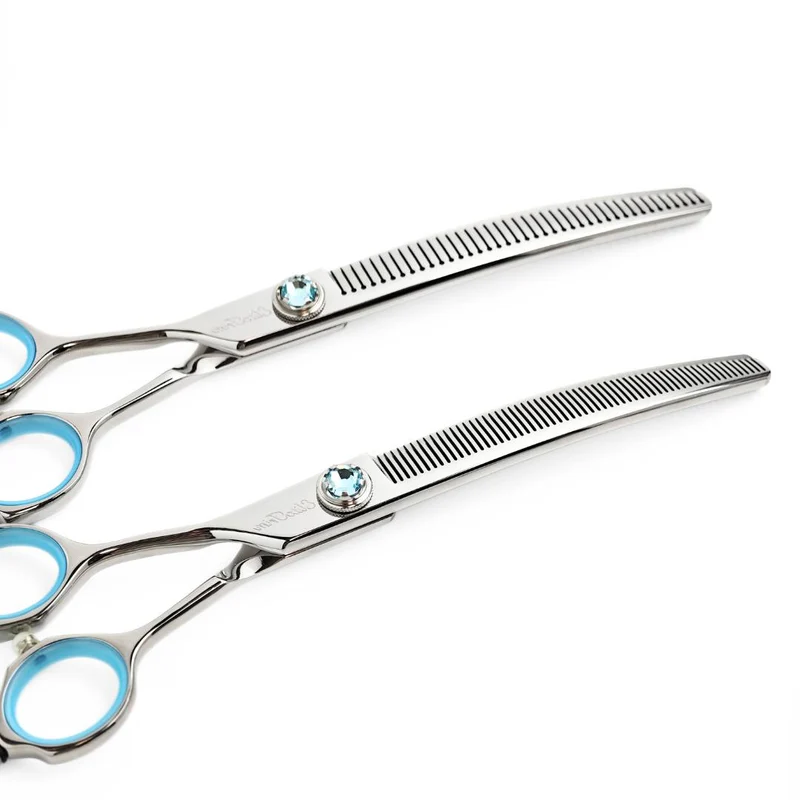 IceBlue™ | 7.0" Professional Curved Shears Set | Left-Handed