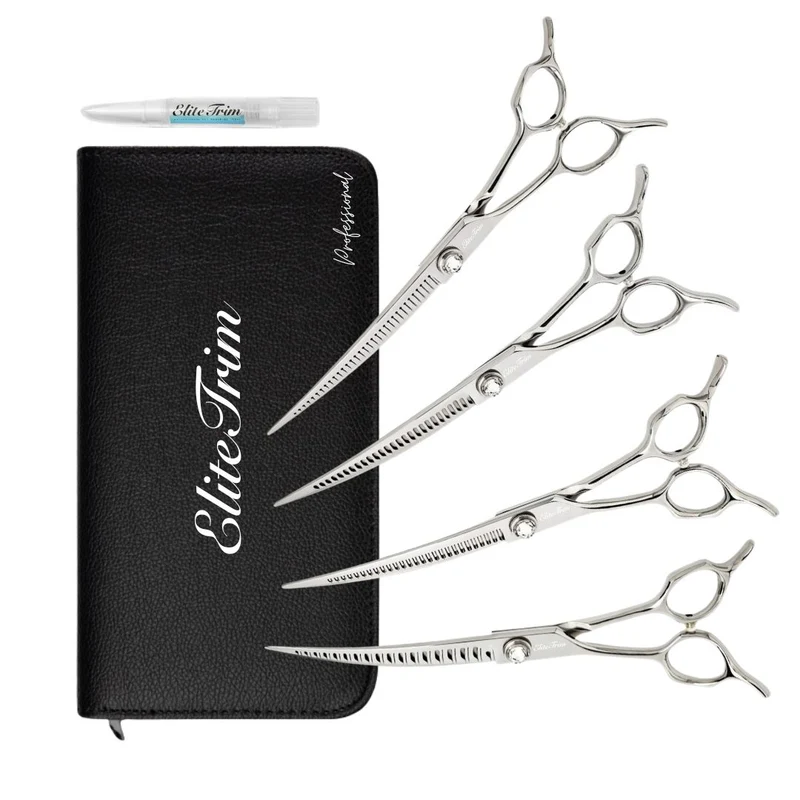 Hikari™ | 7.0" Professional Magic Tip Curved Shears Set | Left-Handed