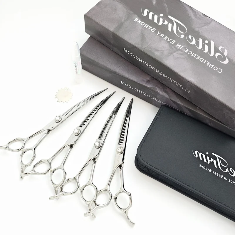 Hikari™ | 7.0" Professional Magic Tip Curved Shears Set | Left-Handed