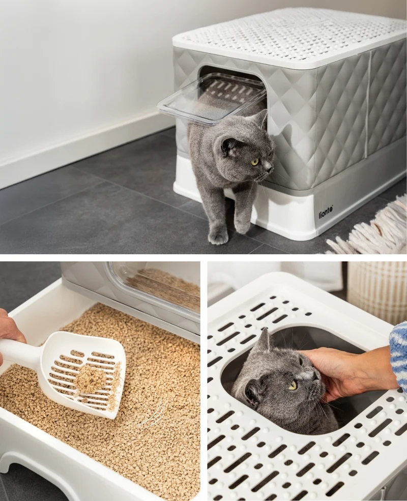 Katzentoilette mit Schublade & Schaufel
