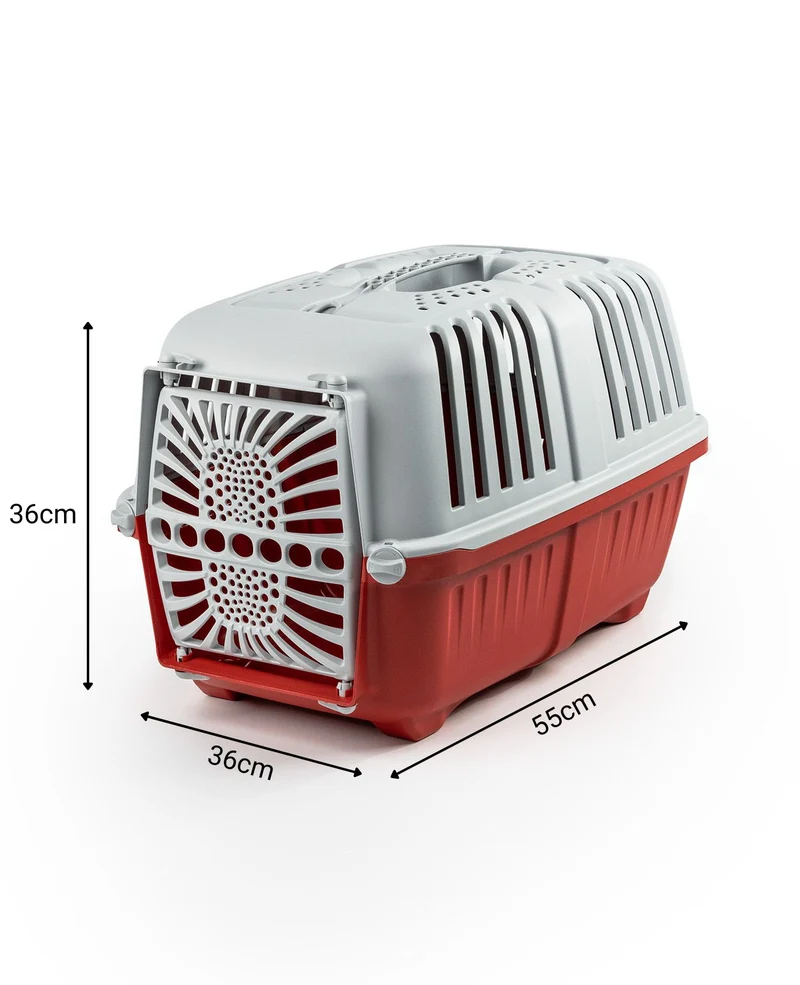 Hundetransportbox aus Kunststoff
