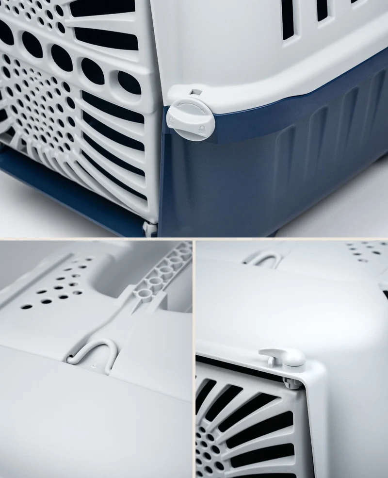 Hundetransportbox aus Kunststoff
