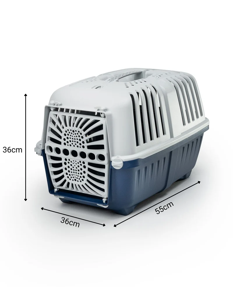 Hundetransportbox aus Kunststoff