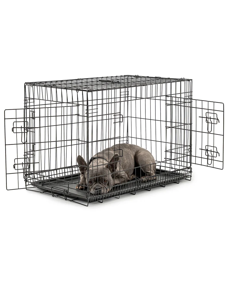 Hundetransportkäfig mit Bodenwanne