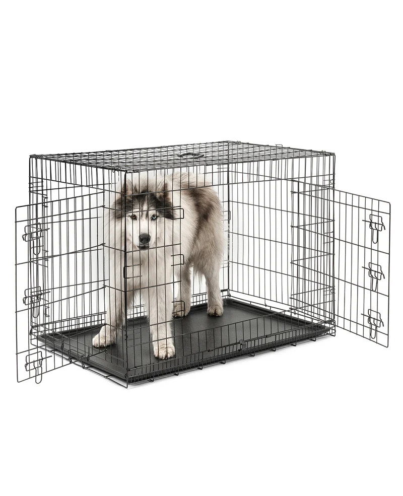 Hundetransportkäfig mit Bodenwanne