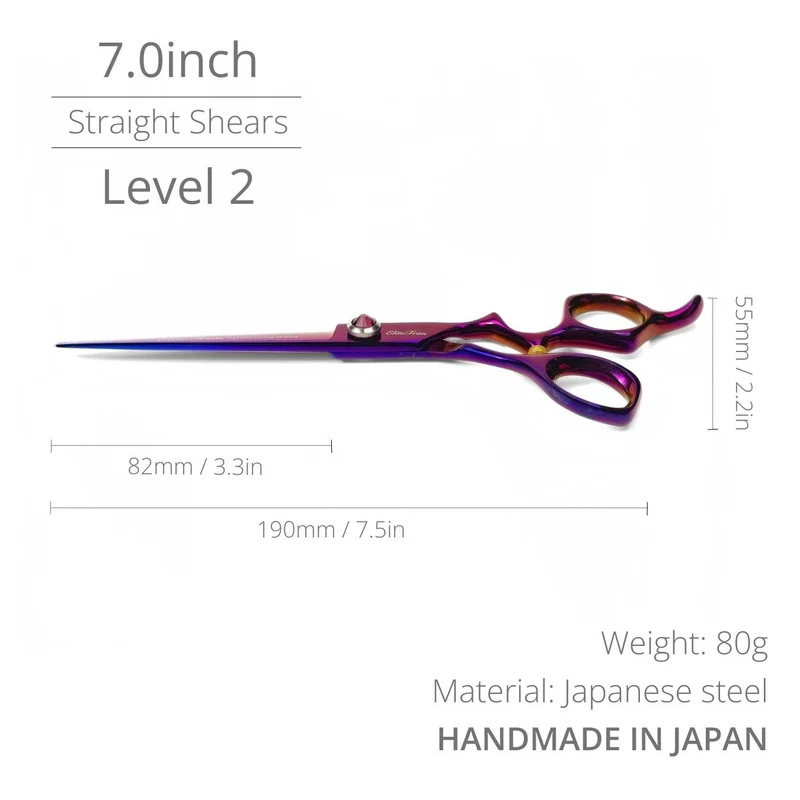 ErgoFlow™ Purple | 7.0" Straight Shears