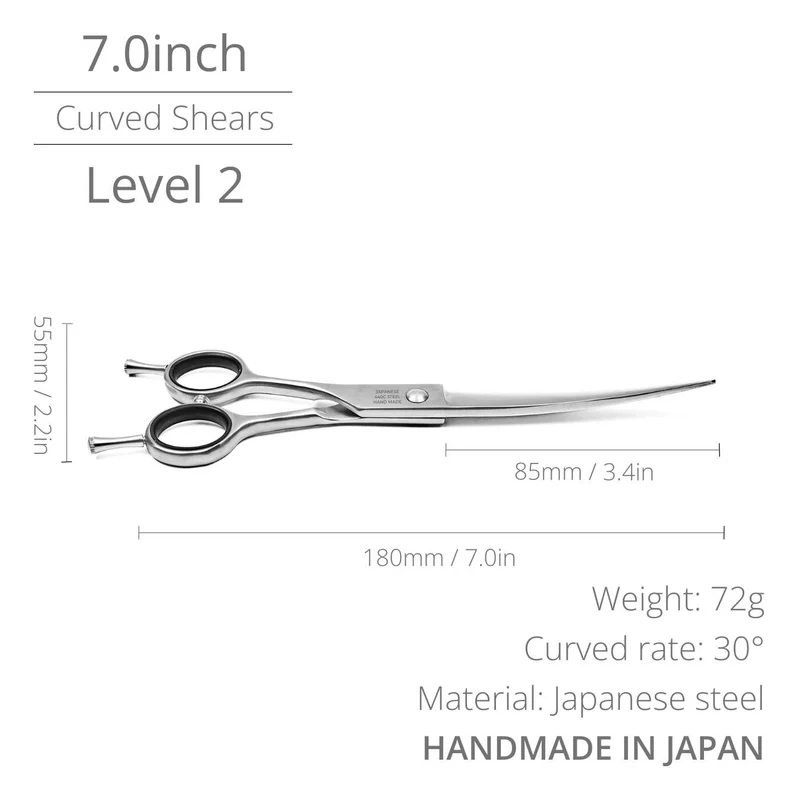 Pretty Good™ | 7.0" Curved Shears | Left-Handed