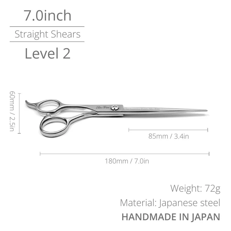 Pretty Good™ | 7.0" Straight Shears | Left-Handed