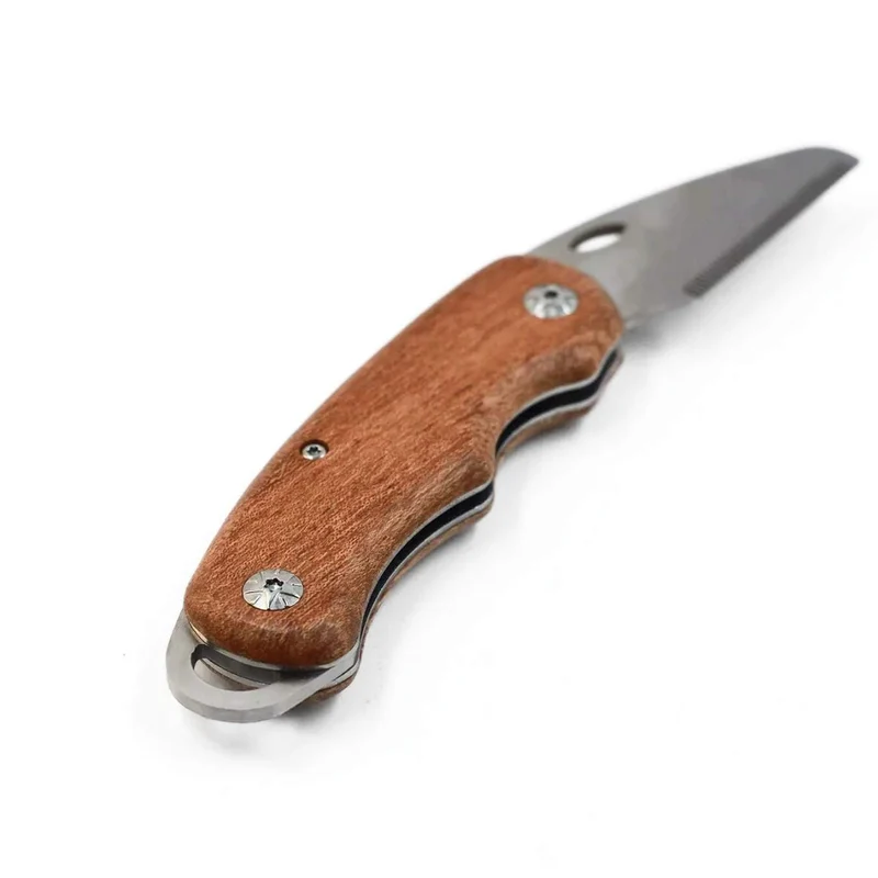 Folding Walnut Dog Stripping Knife