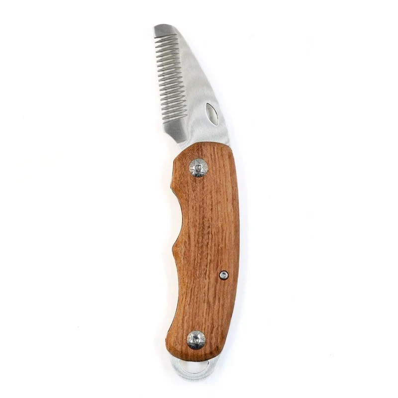Folding Walnut Dog Stripping Knife