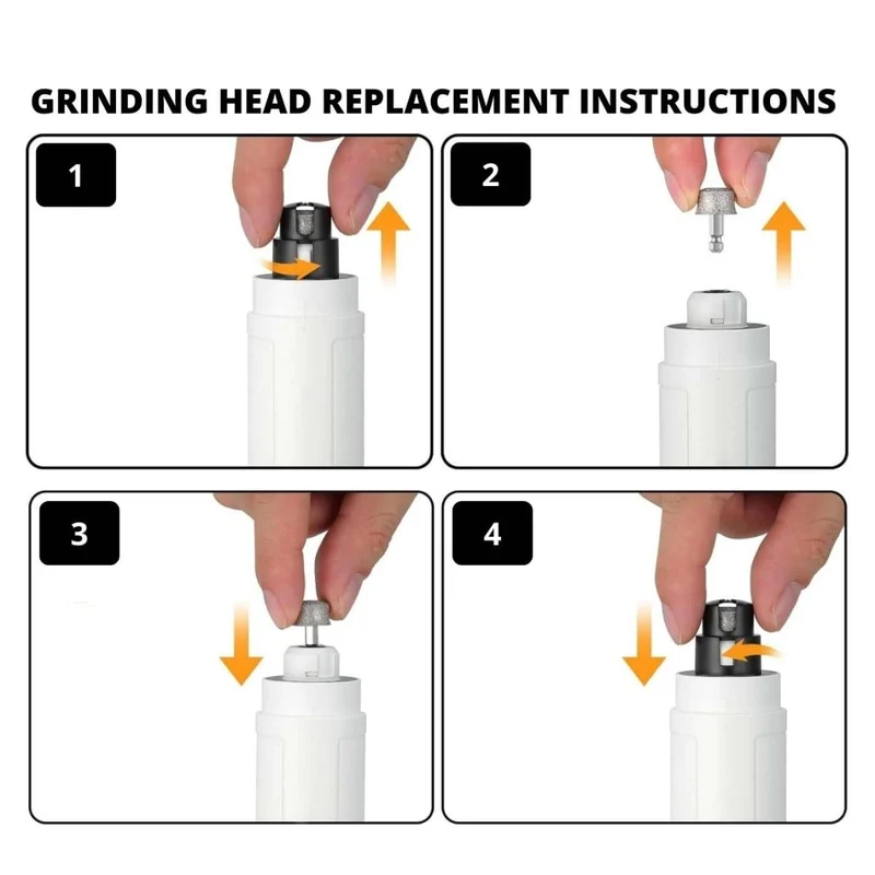 EliteTrim 2Pcs Nail Grinder Heads