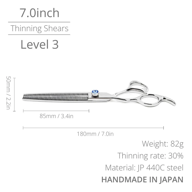 Gemstone Pro™ | 7.0"-8.0" Professional Shears Set | Left-Handed
