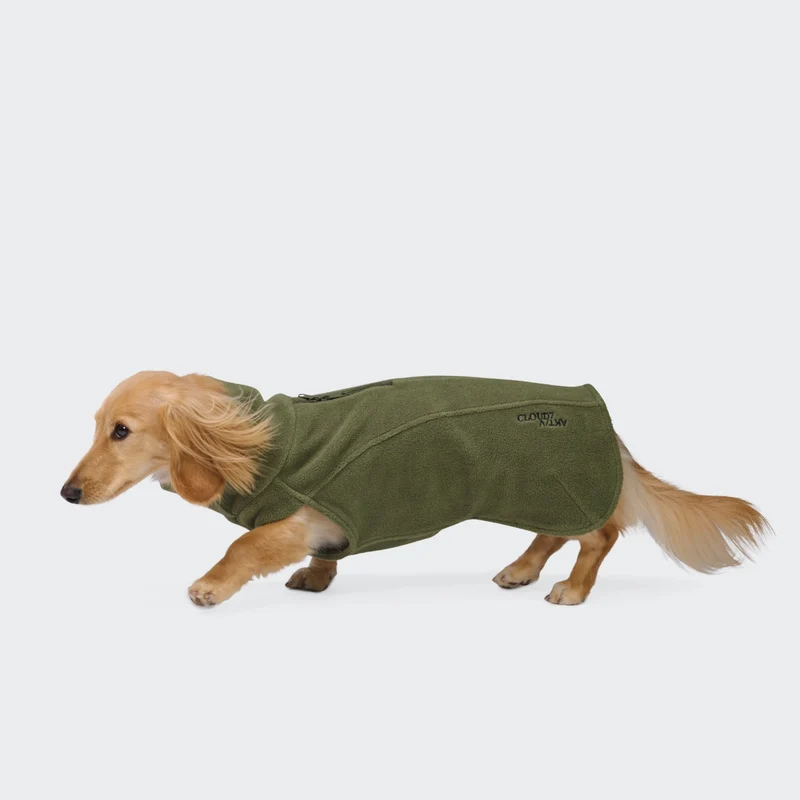 Hundepullover Body Warmer DACKEL AKTIV Khaki
