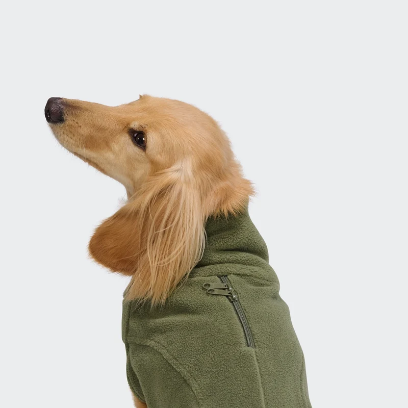 Hundepullover Body Warmer DACKEL AKTIV Khaki
