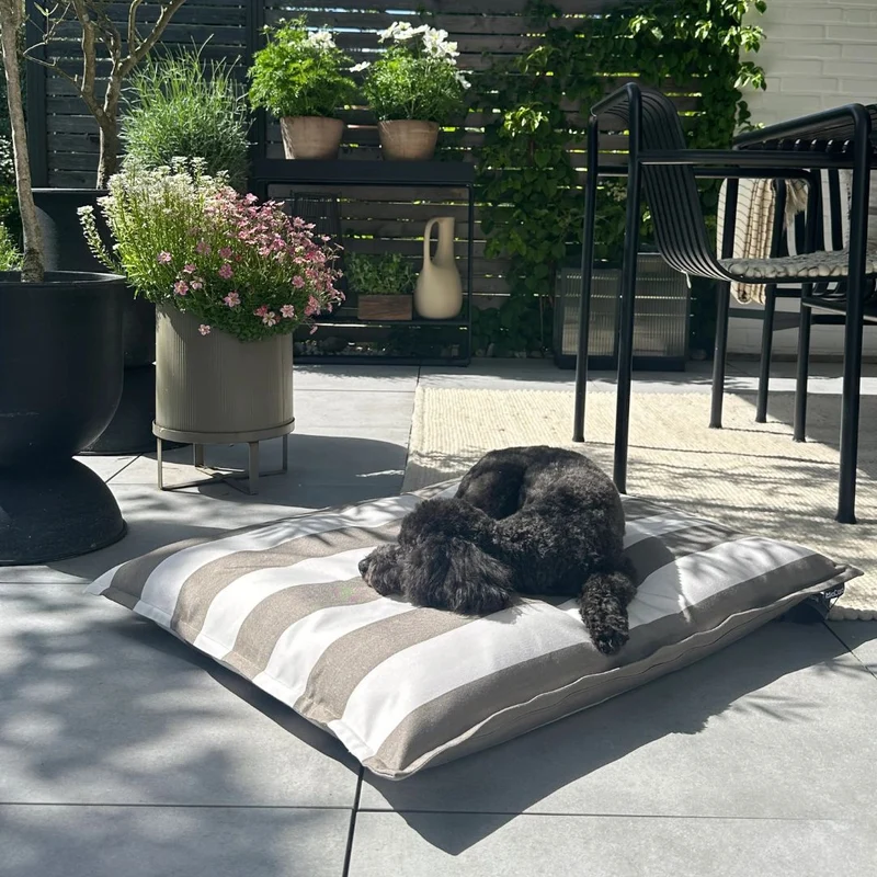 Giardino Hundekissen Off-White/Kiesel