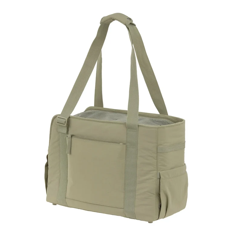 Palopa HUNDETASCHE CRINKLED - WEDA, PALE OLIVE