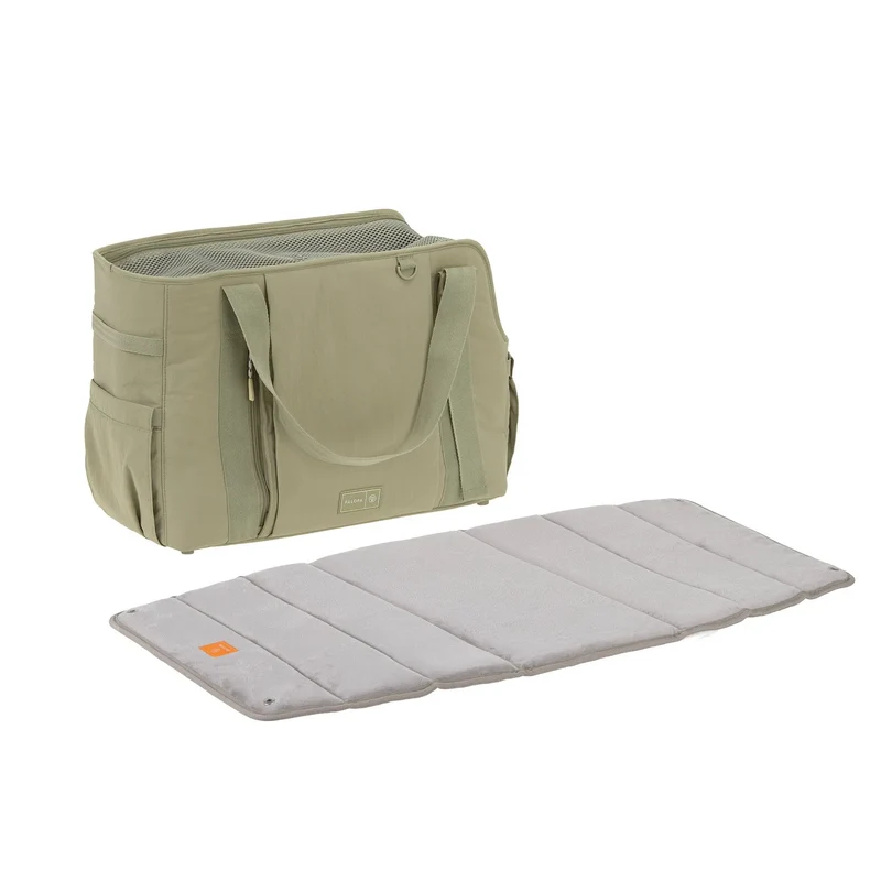 Palopa HUNDETASCHE CRINKLED - WEDA, PALE OLIVE