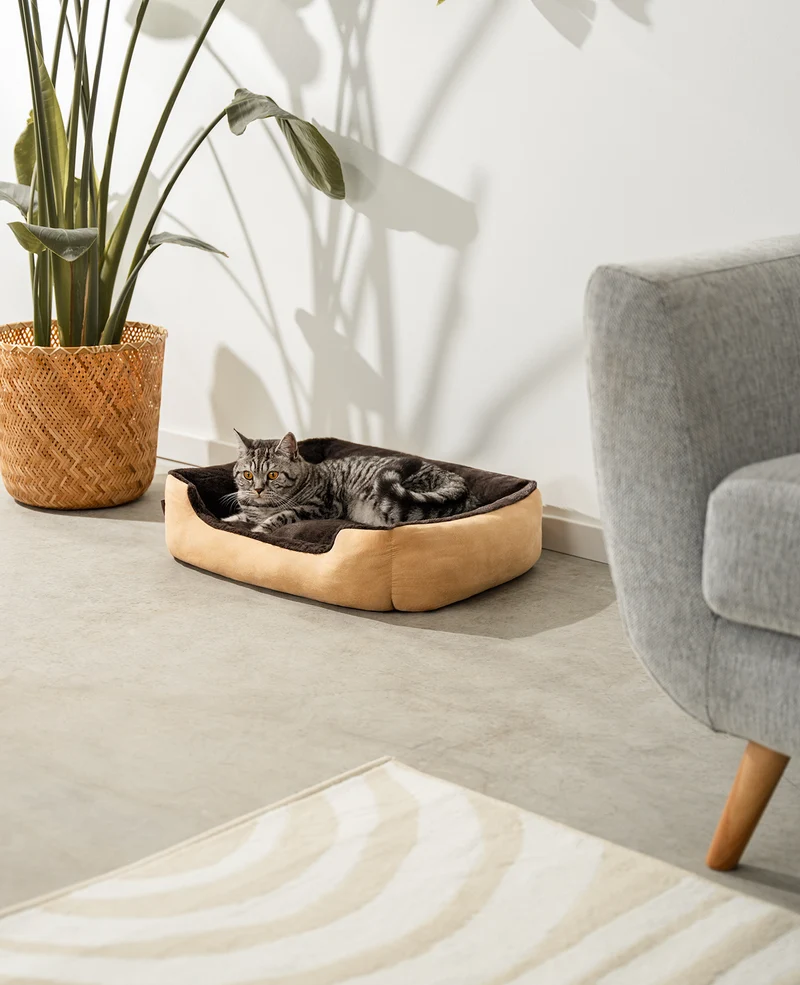 Katzenbett mit Wendekissen