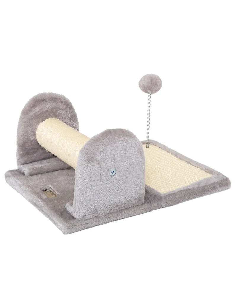 Kratzbrett mit Plüsch und Spielball