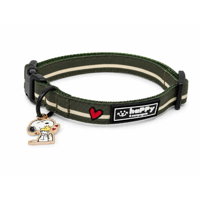 Hundehalsband Snoopy Khaki