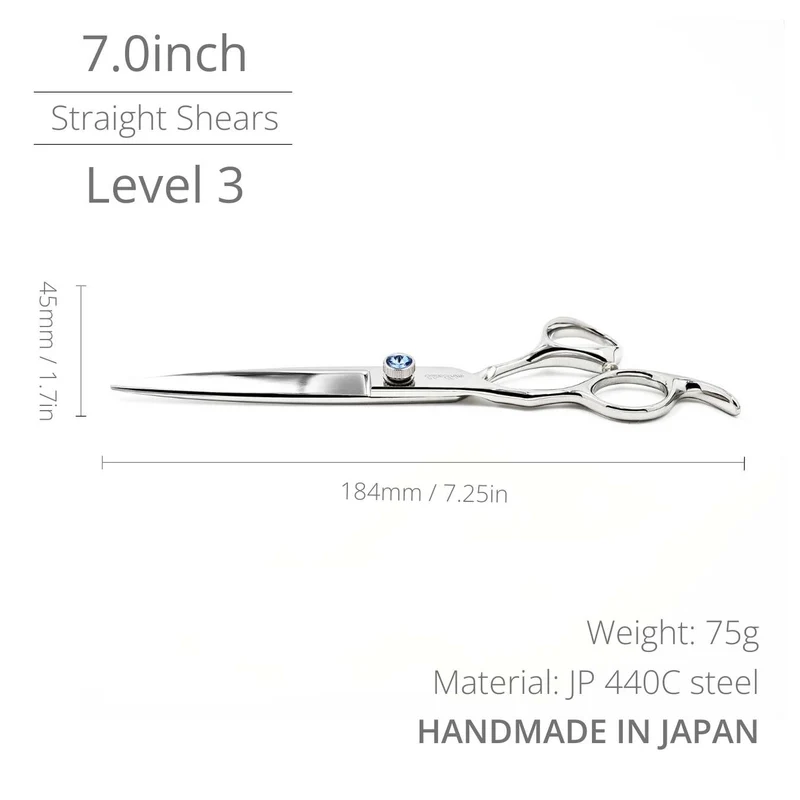 Gemstone Pro™ | 7.0"-8.0" Professional Shears Set | Left-Handed