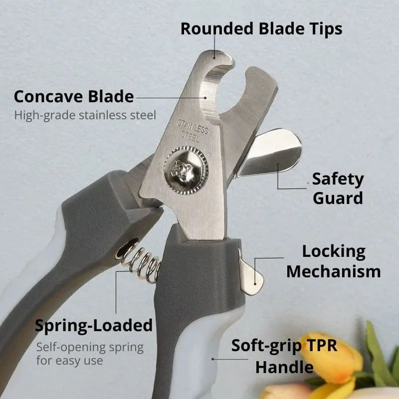 Nail Clipper with Safety Guard | for Medium & Large Dogs