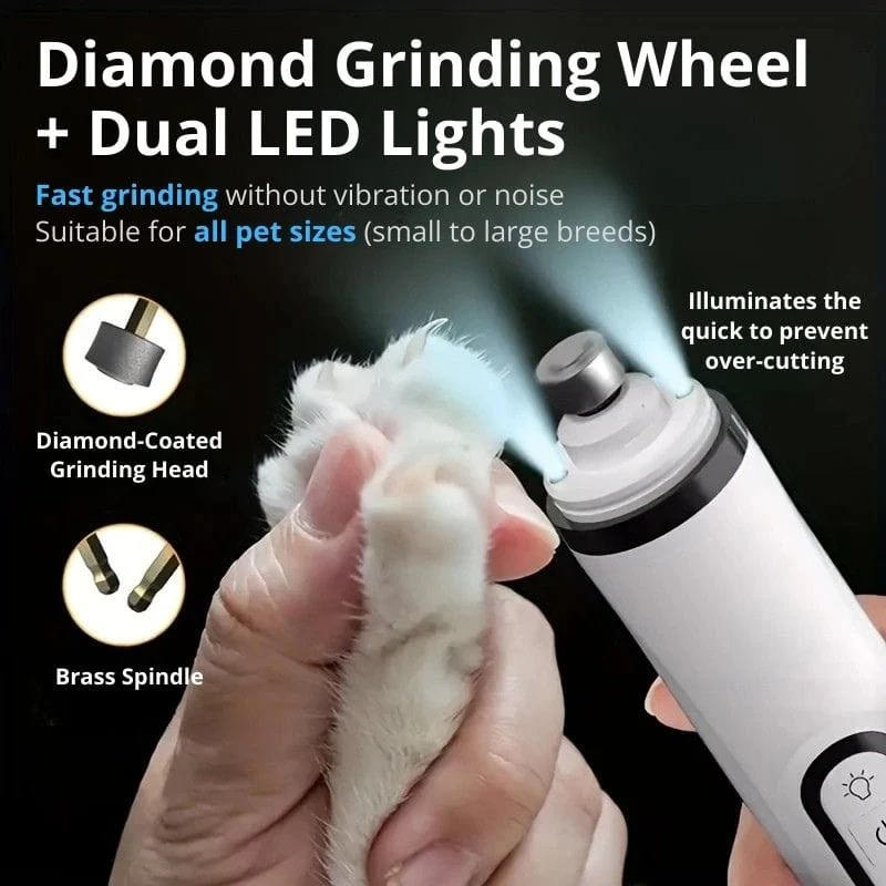 Dog Nail Grinder | Dual LED Lights | 3-Speed