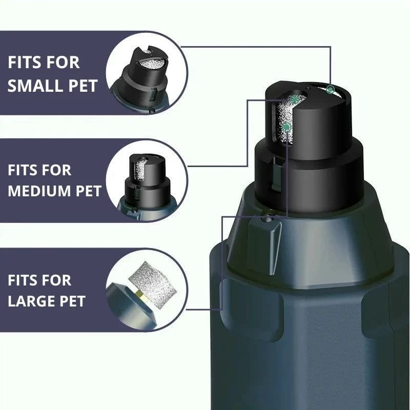 Dog Nail Grinder | Dual LED Lights | 6-Speed