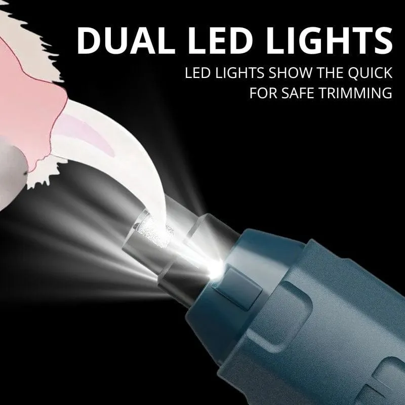 Dog Nail Grinder | Dual LED Lights | 6-Speed