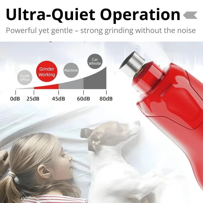 Dog Nail Grinder Pro | Dual LED Lights | 6-Speed