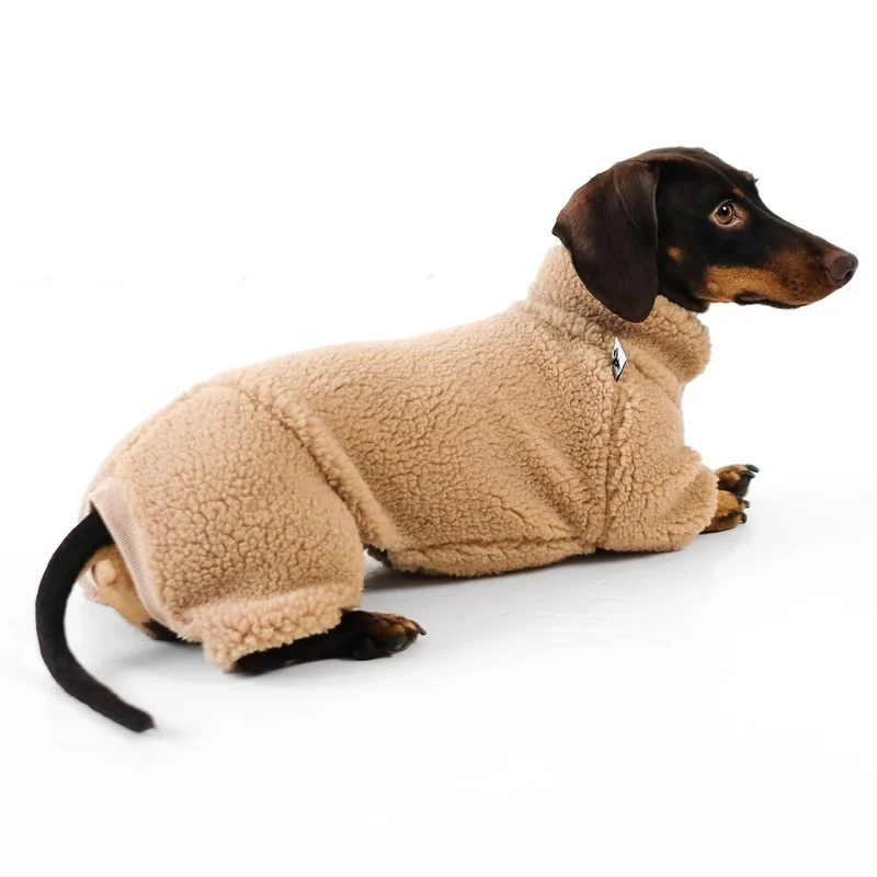 TEDDY Overall für Dackel Sand Beige