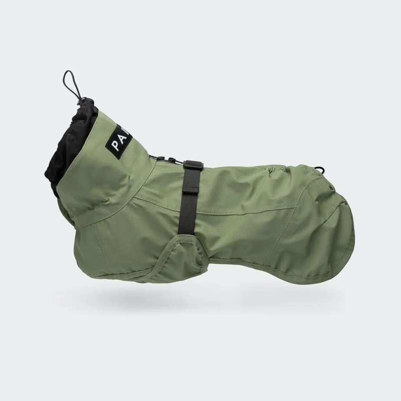 Reflektierender Hunderegenmantel Shell Jacket Green