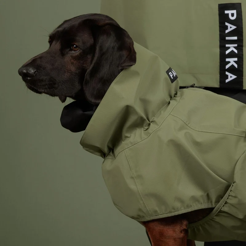 Reflektierender Hunderegenmantel Shell Jacket Green