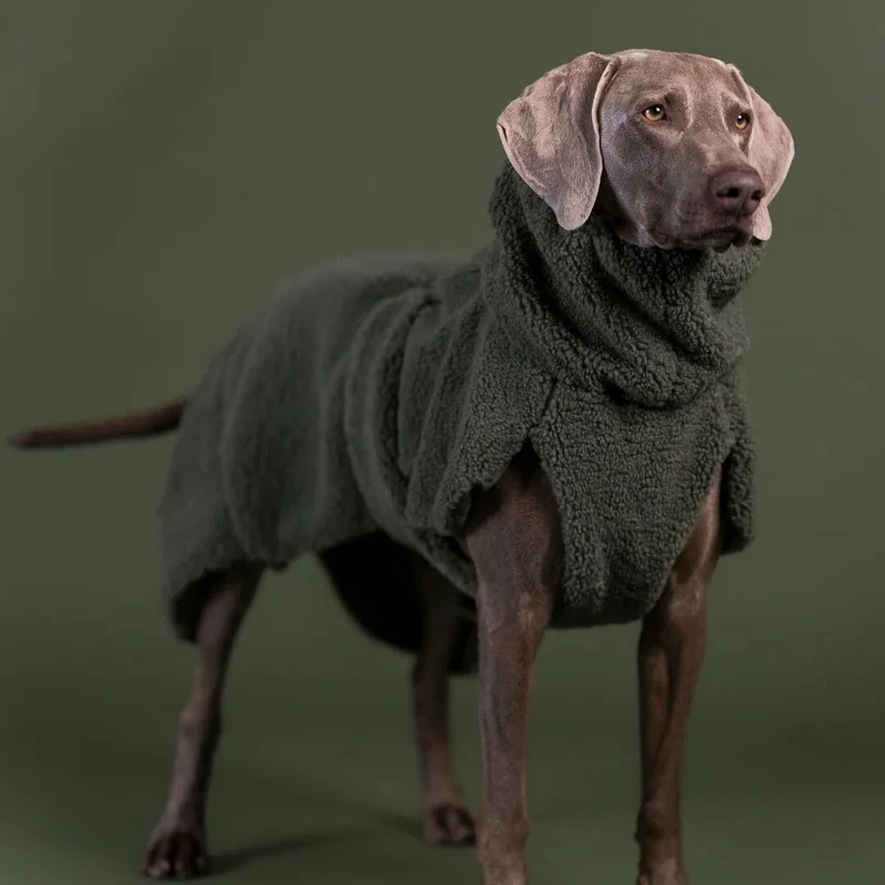 Hundepullover Sherpa Olive