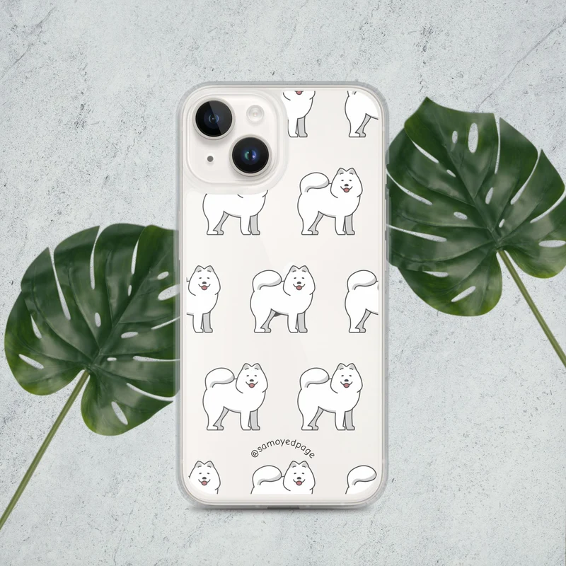 Samoyed Page Phone Case Pattern - iPhone