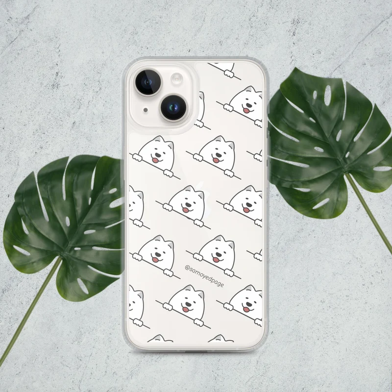Samoyed Page Phone Case Pattern - iPhone