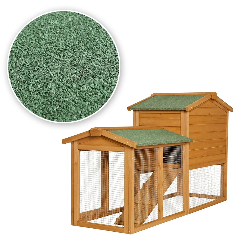 Kaninchenstall Kleintiergehege Hasenvilla 147x52x85 cm