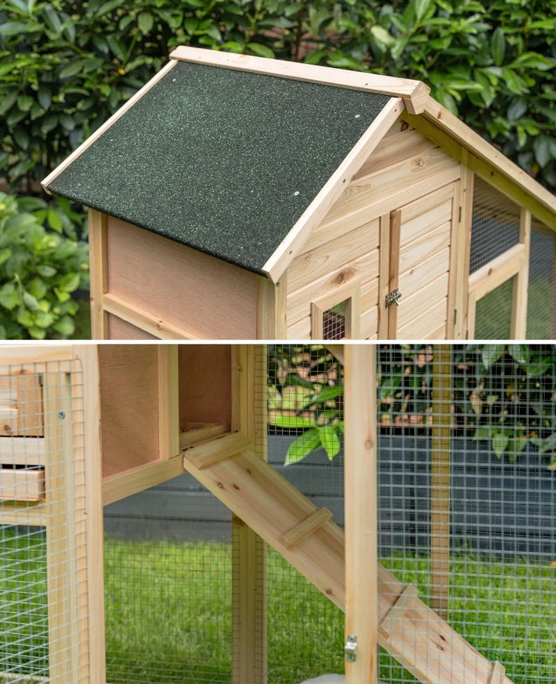 Kleintierstall aus Holz 140x119 cm