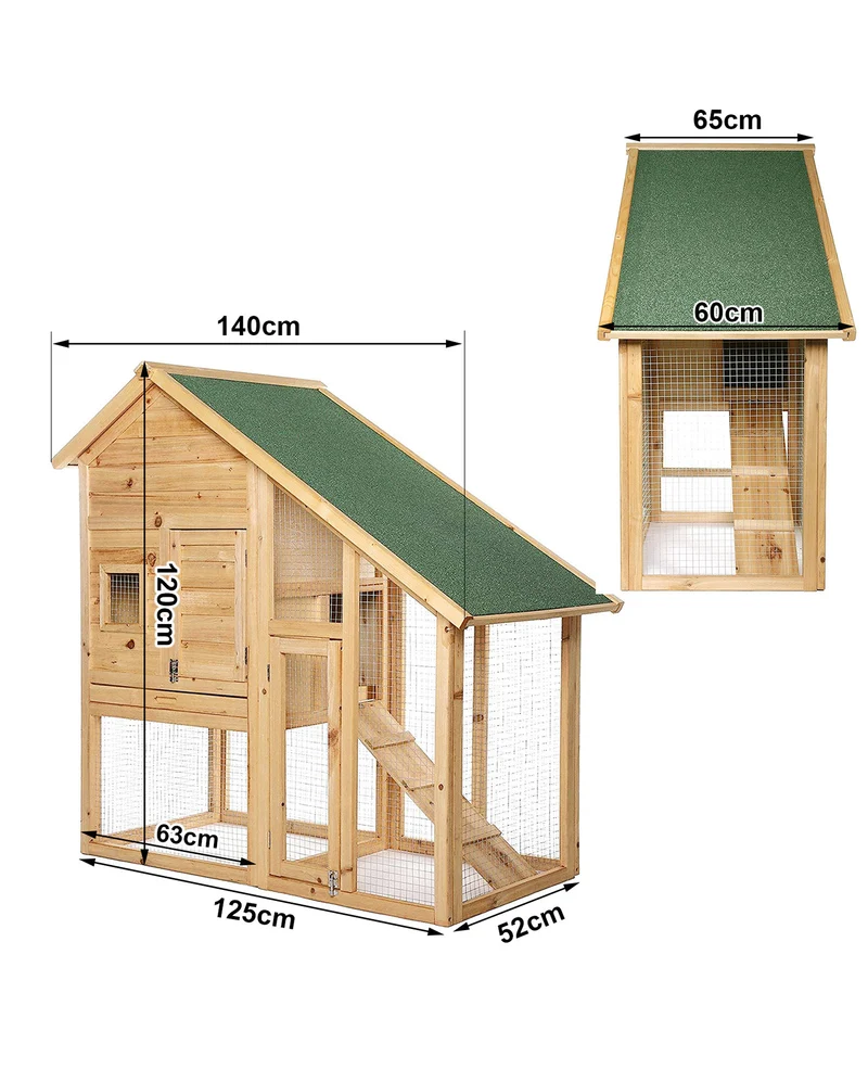 Kleintierstall aus Holz 140x119 cm