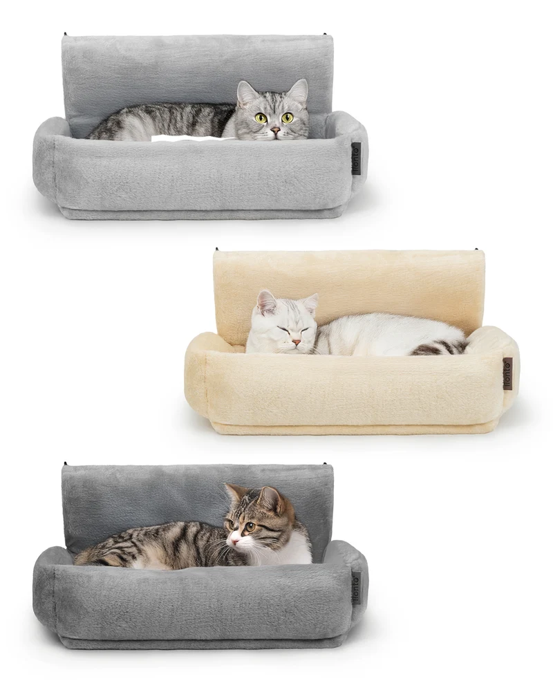 Katzenheizungsliege aus Plüsch